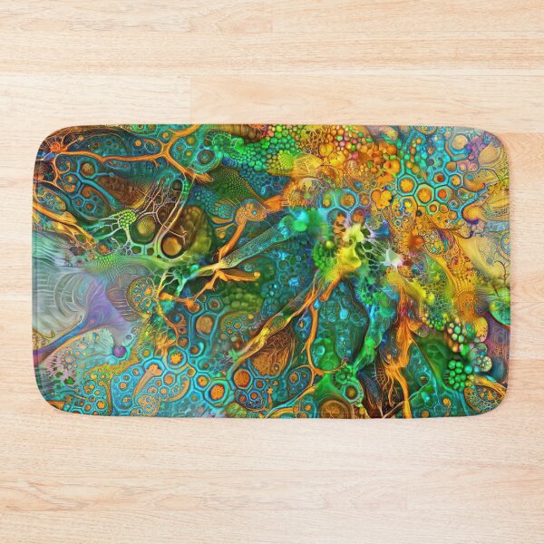 Item preview, Deepdream floral fractalize space galaxy abstraction designed and sold by blackhalt.