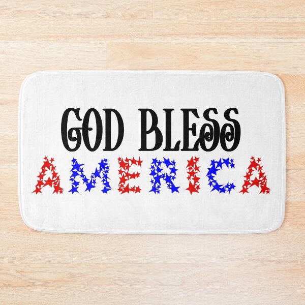 Item preview, Western Patriotic Stars God Bless America Red & Blue designed and sold by ARS Design.