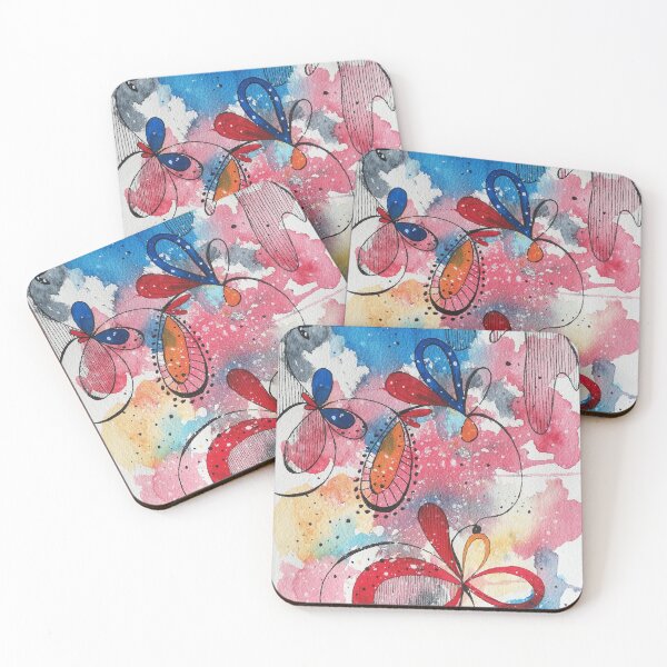 Item preview, Flowery Abstract Watercolour/Acquerello astratto floreale designed and sold by MencarelliArt.