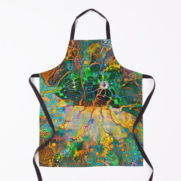 Item preview, Deepdream floral fractalize space galaxy abstraction designed and sold by blackhalt.