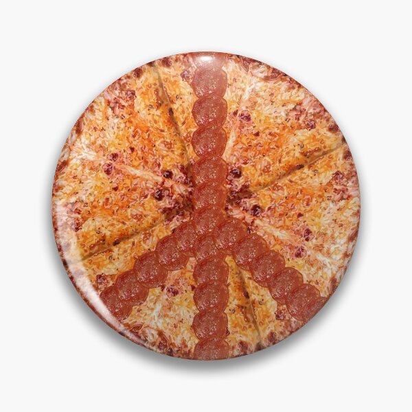 Item preview, Peace Sign Pepperoni Pizza Pie designed and sold by Deborah Camp.