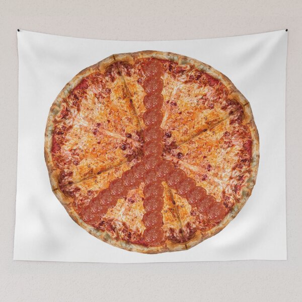 Item preview, Peace Sign Pepperoni Pizza Pie designed and sold by Deborah Camp.