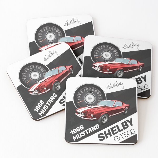 Item preview, Ford Mustang Shelby GT500 - Diseño retro rojo manzana caramelo designed and sold by blackwolfpixels.