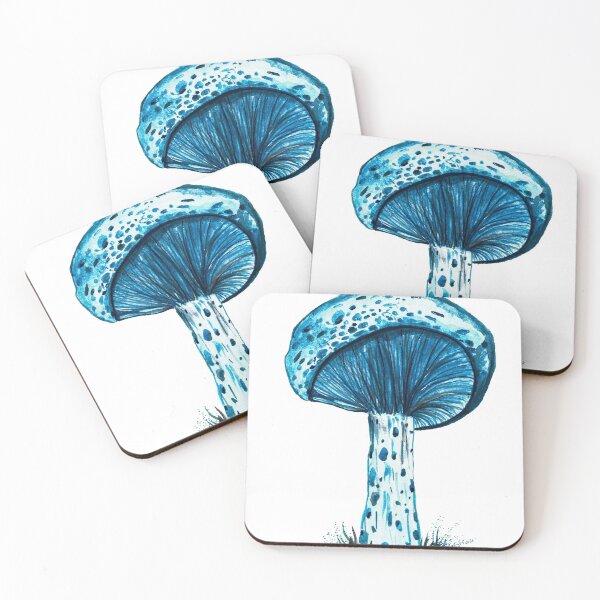 Item preview, Winter Wonderland Lactarius Indigo Mushroom designed and sold by Artdianarada.