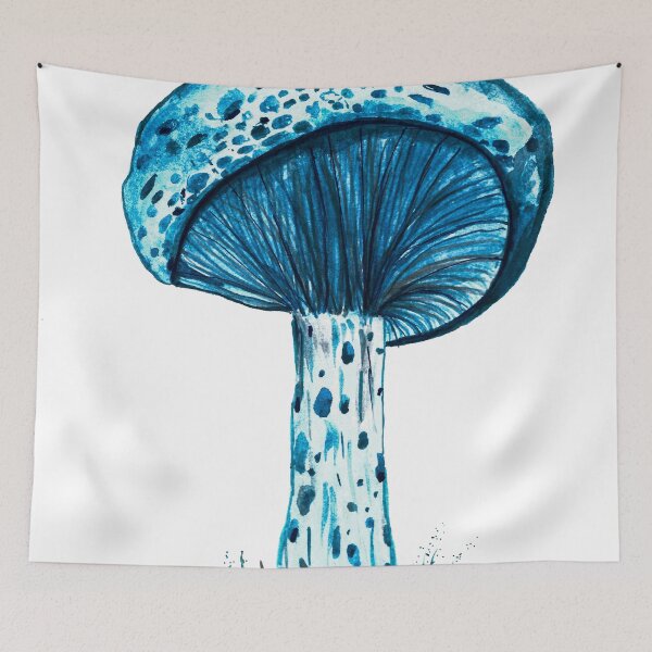 Item preview, Winter Wonderland Lactarius Indigo Mushroom designed and sold by Artdianarada.