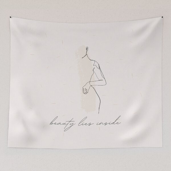 Item preview, Beauty lies inside - abstract line art designed and sold by Cozy-Dreams.