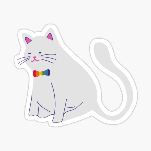 "Cute Cat Top Cat" Sticker by Aladdin96 Redbubble