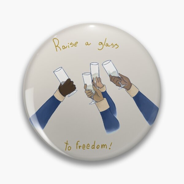 Item preview, raise a glass to freedom designed and sold by pinksmiledraws.