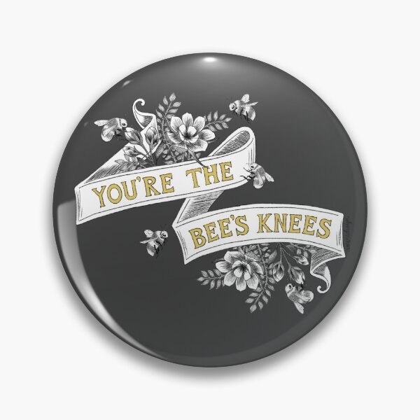 Item preview, You're The Bee's Knees (Gold and Gray) designed and sold by A Mere Design.