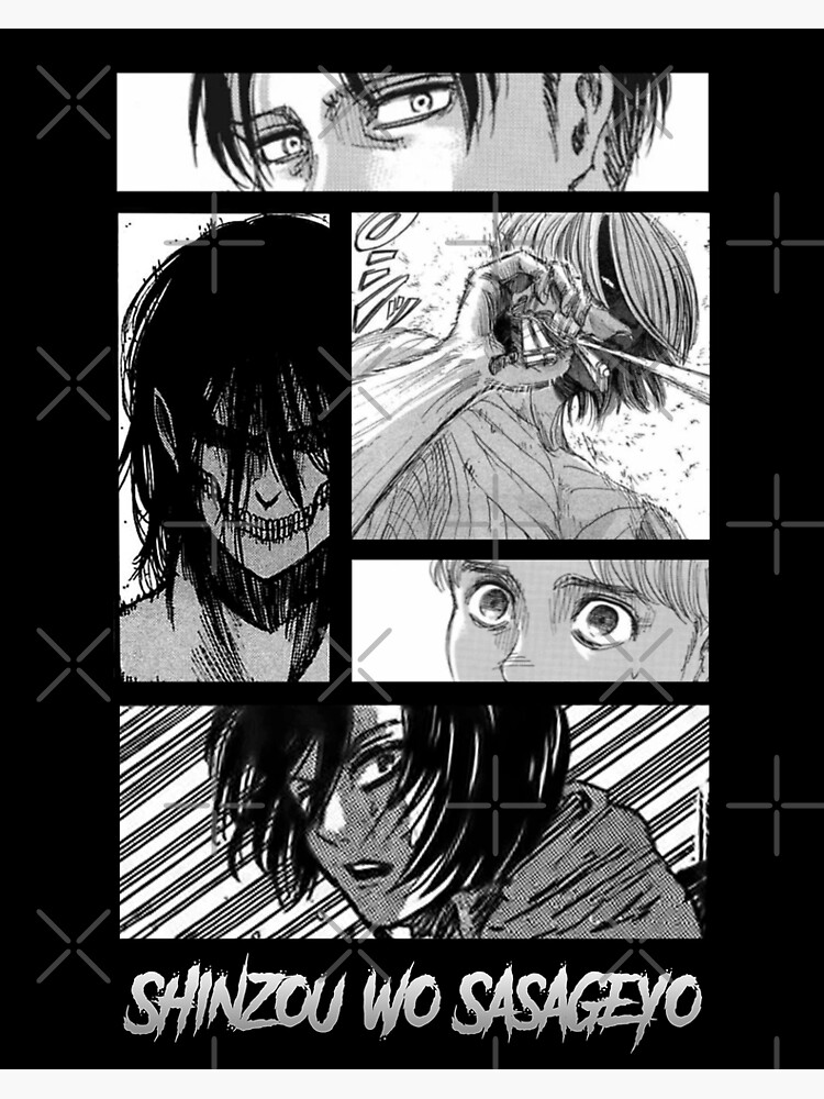 Attack On Titan Shingeki No Kyojin Levi Armin Mikasa Eren Annie Titan Manga Collage Canvas 6366