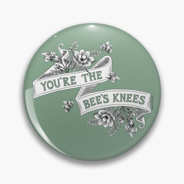 Item preview, You're The Bee's Knees (Green) designed and sold by A Mere Design.