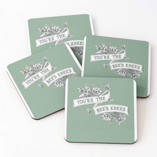 Item preview, You're The Bee's Knees (Green) designed and sold by A Mere Design.