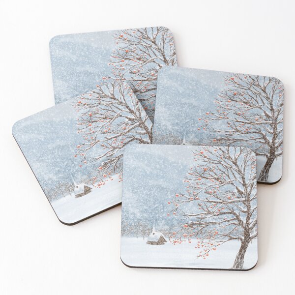 Item preview, Persimmon in a Winter Garden  designed and sold by JakoRila.