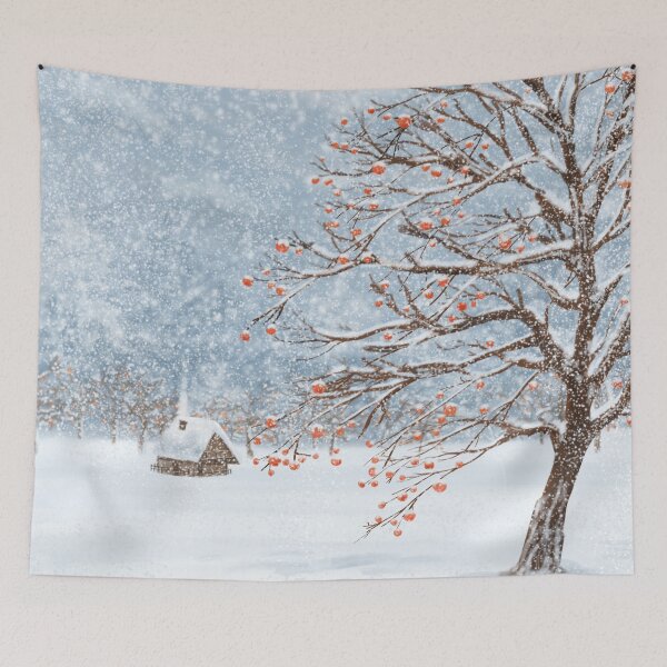 Item preview, Persimmon in a Winter Garden  designed and sold by JakoRila.