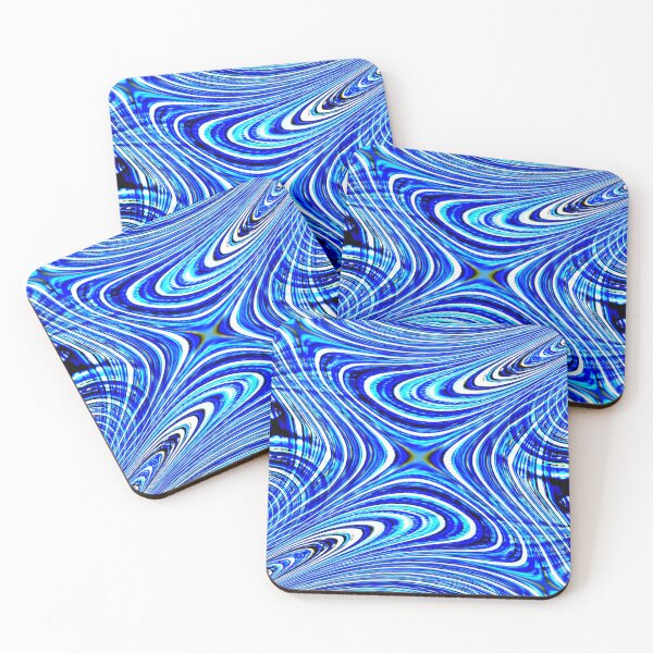 Item preview, X marks the Spot, a Gentle Swirly Abstract Design with Lots of Blues designed and sold by Geoff Treagus.