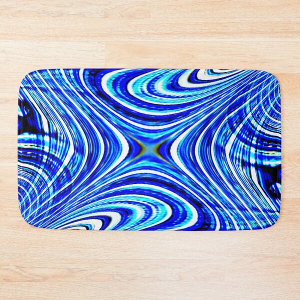 Item preview, X marks the Spot, a Gentle Swirly Abstract Design with Lots of Blues designed and sold by Geoff Treagus.