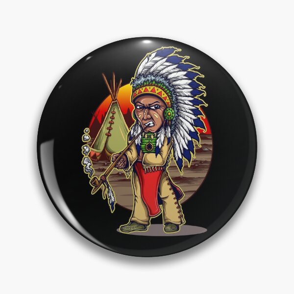 Item preview, Indian Chief Smoking Pipa designed and sold by MemphisCenter.
