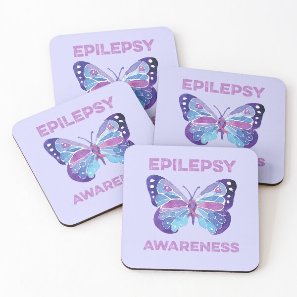Item preview, Epilepsy Awareness Butterfly Purple Ribbon Seizure Neurological Brain Disorder designed and sold by gkao.