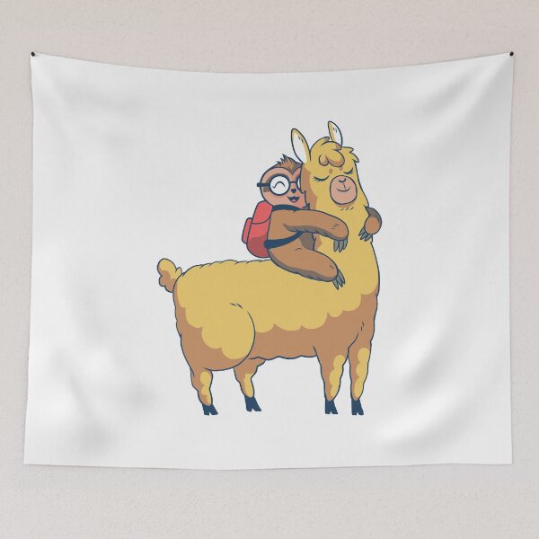 Item preview, Baby sloth hugging Mama llama  designed and sold by samer11.