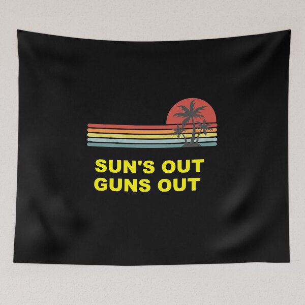 Item preview, Sun's Out Guns Out Funny Summer Bodybuilding designed and sold by Spaceshipsells.