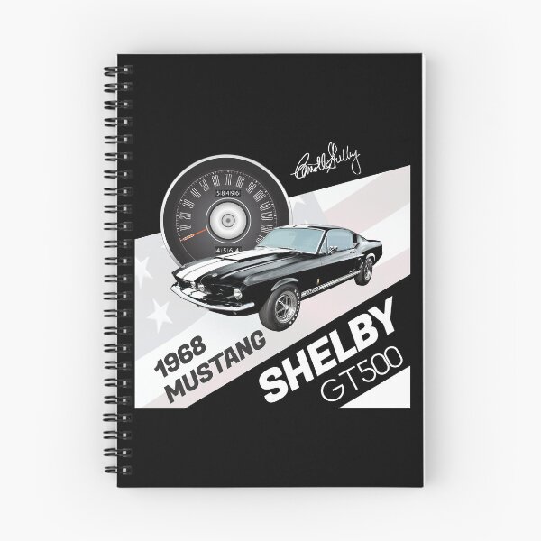 Item preview, Ford Mustang Shelby GT500 - Raven Black Retro Design -Light version designed and sold by blackwolfpixels.