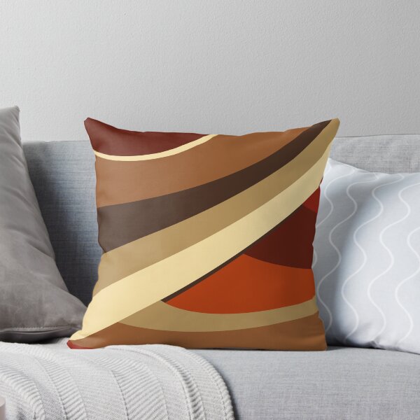 Item preview, Browns, Rust, Beige Modern contemporary Abstract Design Throw Pillow  designed and sold by sailfast.