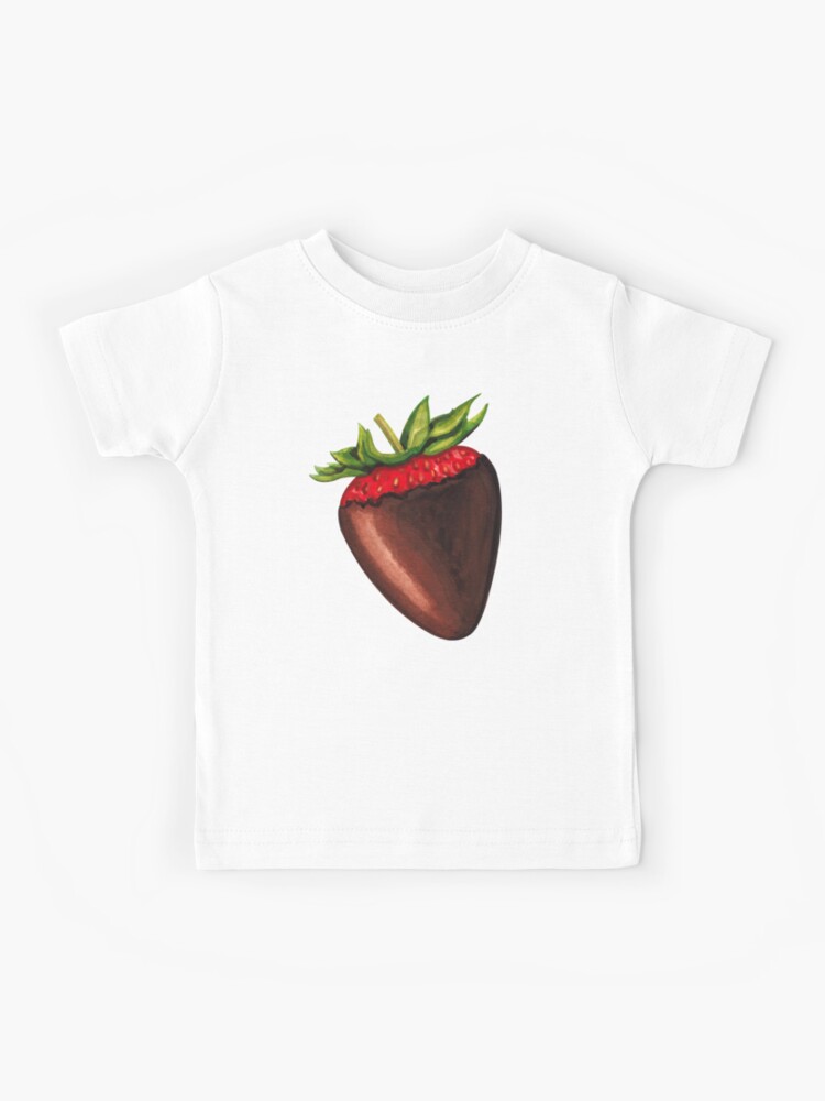 Chocolate Covered Strawberry Pattern - White