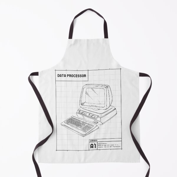 Item preview, Minimalistic Computer Diagram designed and sold by TimelessTattoo.