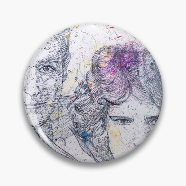 Item preview, F. SCOTT and ZELDA FITZGERALD watercolor and pencil portrait designed and sold by lautir.