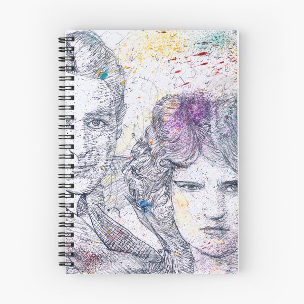 Item preview, F. SCOTT and ZELDA FITZGERALD watercolor and pencil portrait designed and sold by lautir.