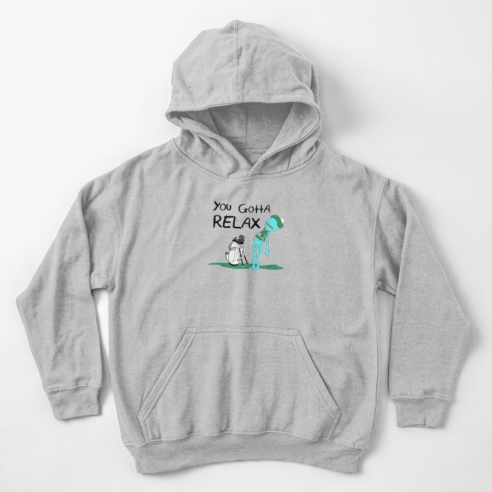 Mr. Meeseeks Quote T-shirt - You Gotta Relax - White Kids Pullover Hoodie