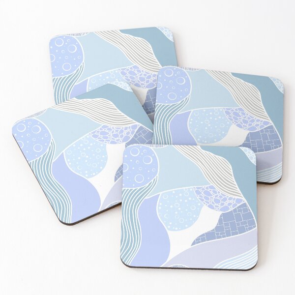 Item preview, Abstract squiggles. Blue designed and sold by primapixie.