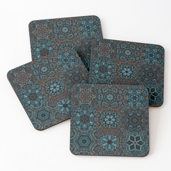 Item preview, Black blue and orange kaleidoscope mirracle designed and sold by Locoeastbarocco.