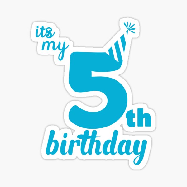 It's My 5th Birthday SVG