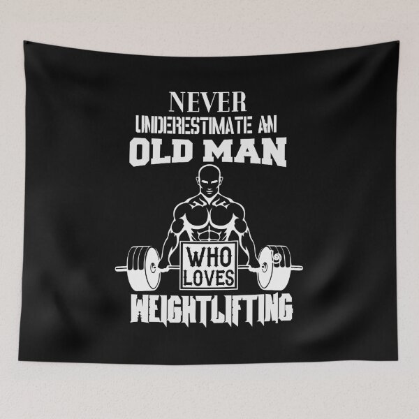 Item preview, Never Underestimate An Old Man Who Loves Weightlifting T-Shirt designed and sold by LamsaLik.