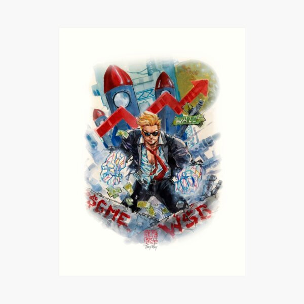 Wall Street Diamond Hands - $gme WSB Artwork Art Print