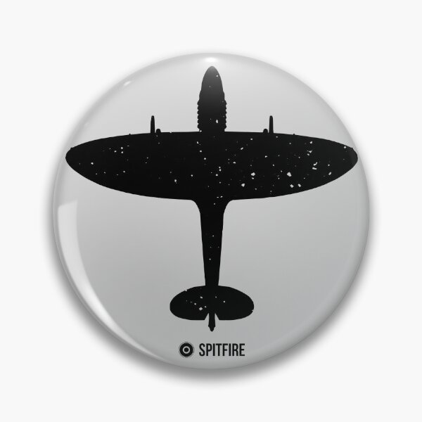 Item preview, RAF Spitfire Top View Silhouette Dark designed and sold by artbyedo.