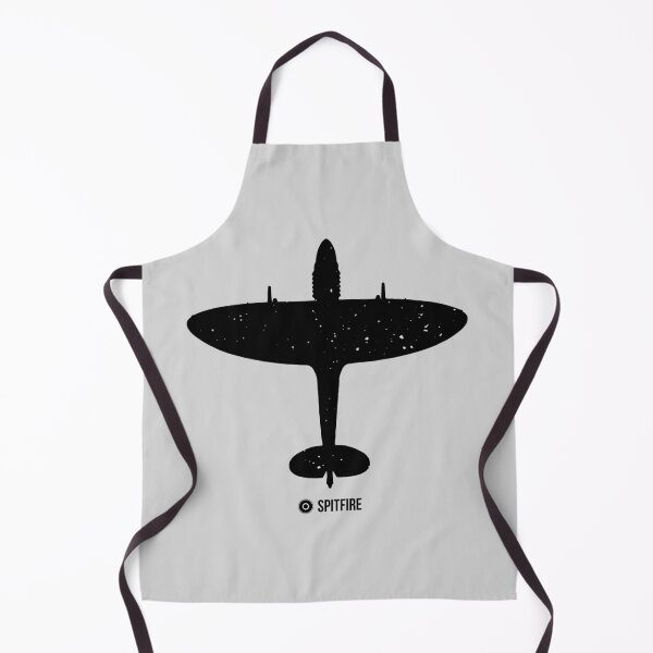 Item preview, RAF Spitfire Top View Silhouette Dark designed and sold by artbyedo.