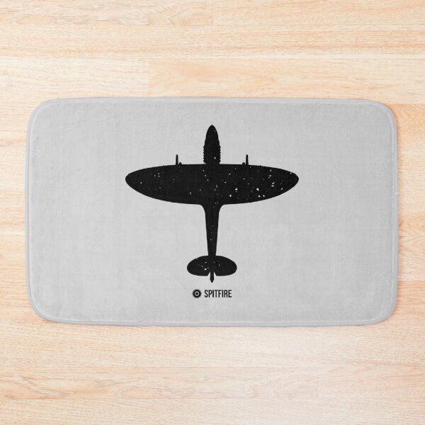 Item preview, RAF Spitfire Top View Silhouette Dark designed and sold by artbyedo.