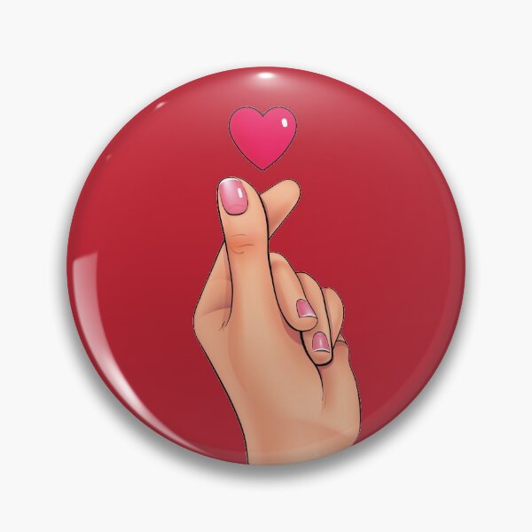 Item preview, Korean finger heart symbol means I Love You designed and sold by mashmosh.