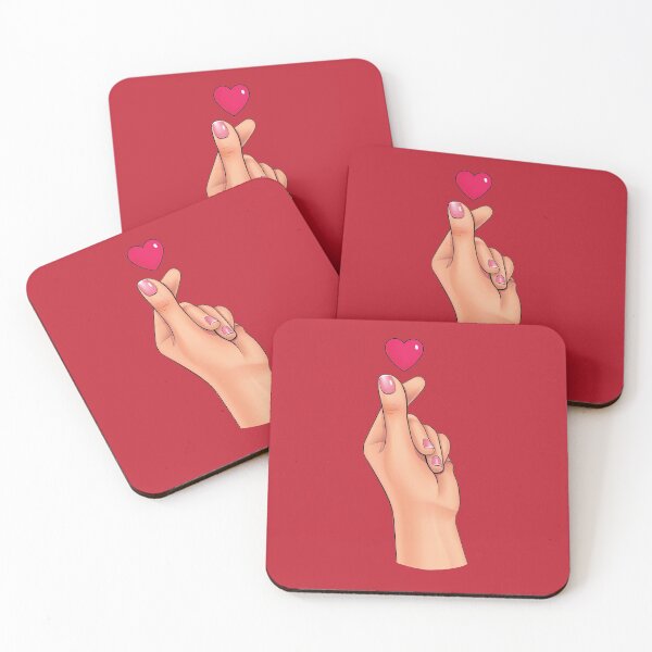Item preview, Korean finger heart symbol means I Love You designed and sold by mashmosh.