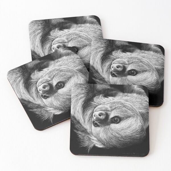 Item preview, Sloth Black and White Artwork designed and sold by MHScratchboard.