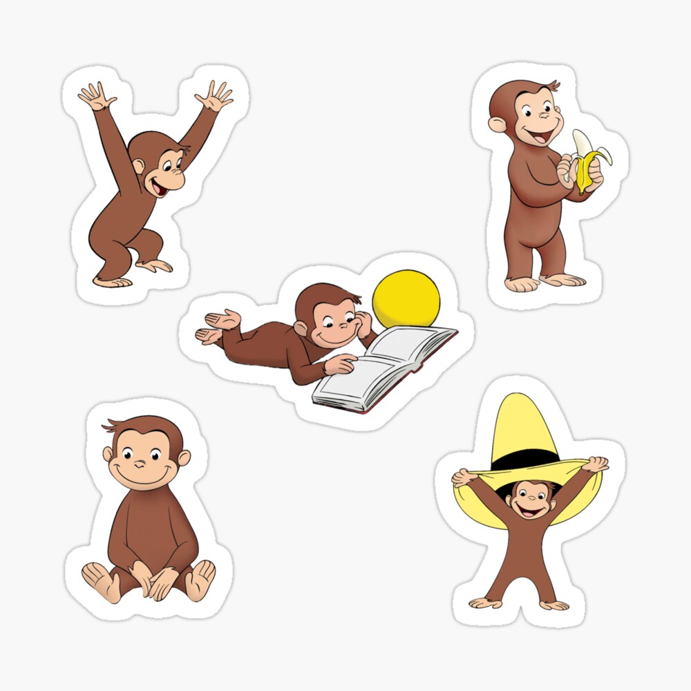 George the curious monkey cartoon for kids pack 