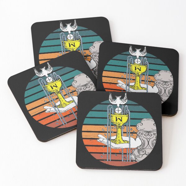 Item preview, Retro Tarot Ace of Cups Sunset designed and sold by JustincredibleT.