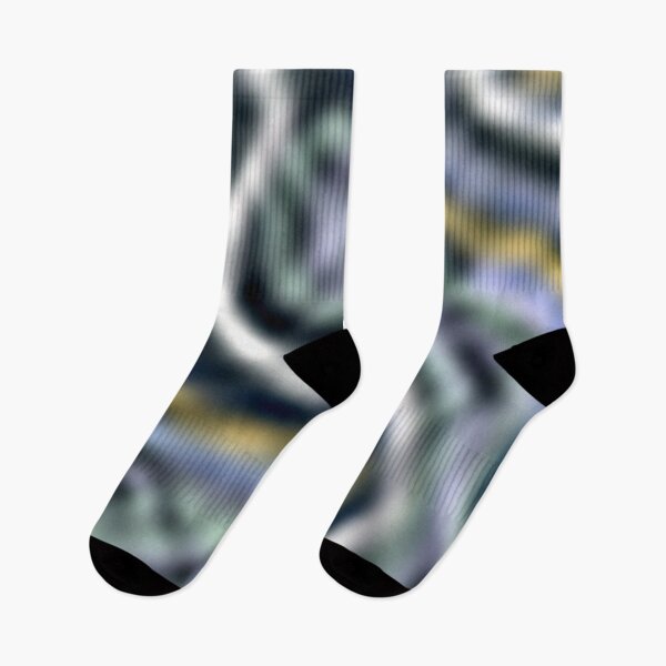 Item preview, Blurry, wavy, swerve abstact pattern, black, green, yellow, white designed and sold by Nostrathomas66.