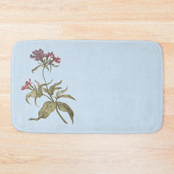 Item preview, red catchfly / Lychnis hirsuta floral design designed and sold by zoodele.