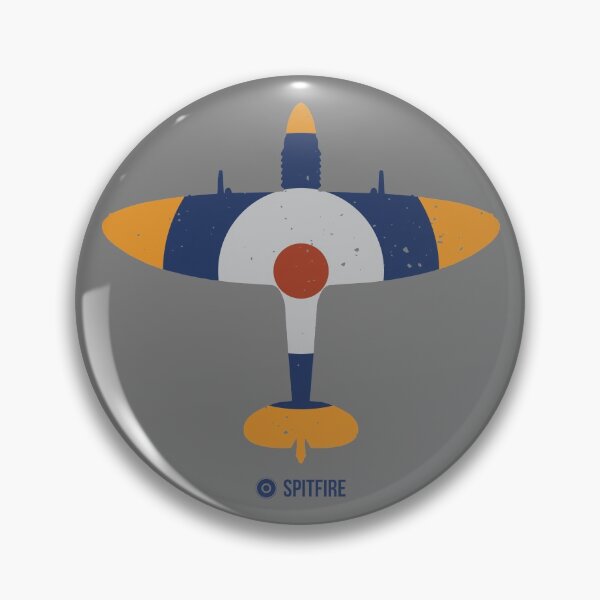 Item preview, RAF Spitfire Top View Silhouette Roundel designed and sold by artbyedo.