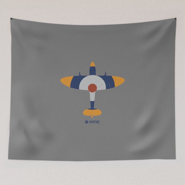 Item preview, RAF Spitfire Top View Silhouette Roundel designed and sold by artbyedo.