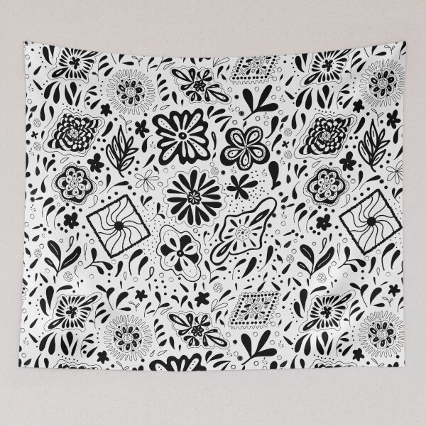 Item preview, Black and White Hand Drawn Doodle Art Design designed and sold by NancyMerkle.