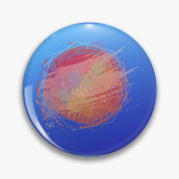 Item preview, Abstract Paint Splatter On Blue designed and sold by Sus-Snail-Co.